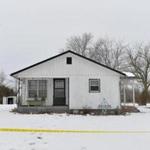 Police perimeter tape was seen at one of the scenes of multiple shooting deaths in and near Tyrone, Missouri. 