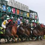 Horses left the gate for the last race at Suffolk Downs last year. 