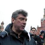 Boris Nemtsov took part in an anti-Putin protest in Moscow in 2012. 