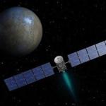 An artist?s illustration depicts NASA?s Dawn spacecraft approaching the dwarf planet Ceres, 3 billion miles away.