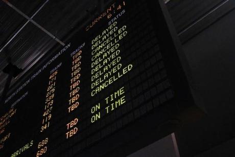 Delays and cancellations have left commuters at North Station with long waits this winter.
