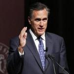 Mitt Romney said he would step into the ring with Evander Holyfield May 15 in Utah, in an event to raise money for charity.