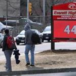 The incident took place Thursday at Everett High School.