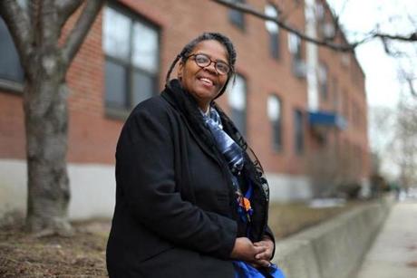 Betty  Carrington sees hope in the plan to add market-rate units to the Bunker Hill public housing complex. She leads a tenant  task force. 
