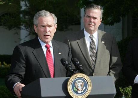 President Bush and his brother, Governor Jeb Bush of Florida, were simultaneously in office for six years.
