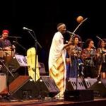 Musicians of the Nile Project performing at the Tsai Performance Center at Boston University on Friday.
