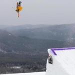 Bobby Brown won the 7th annual Dumont Cup freeskiing event at Sunday River Ski Resort in Newry, Maine on March 28.