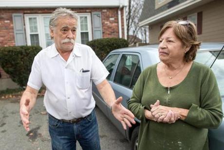 Peter and Loretta Kehayias said police were firing their guns wildly in the encounter with the Marathon bombers on Laurel Street in Watertown in 2013.
