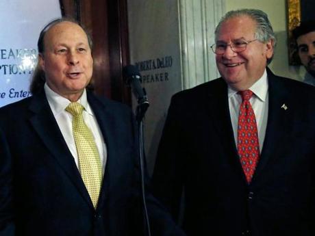 A shake-up of the Legislature?s centuries-old committee structure could bring a festering conflict between Senate President Stanley C. Rosenberg (left) and House Speaker Robert A. DeLeo to a head.

