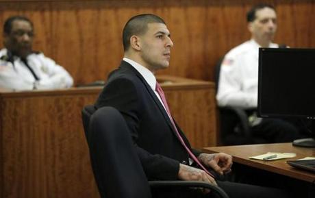 Former Patriots football player Aaron Hernandez is charged with killing Odin Lloyd in June of 2013.
