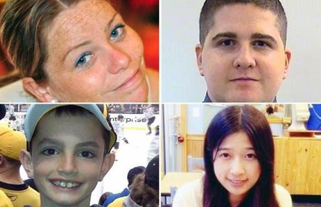 Tsarnaev was convicted in the deaths of Krystle Campbell, Sean Collier, Lingzi Lu, and Martin Richard.
