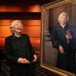 Boston, MA - 04/10/15 - Former Supreme Juducial Court Chief Justice Margaret Marshall shares a laugh following the unveiling of her portrait during a Presentation to the Supreme Judicial Court in a ceremony at John Adams Courthouse. - (), Section: Metro, Reporter: Jeremy Fox, Topic: 11portrait, LOID: 8.0.4055182993. 