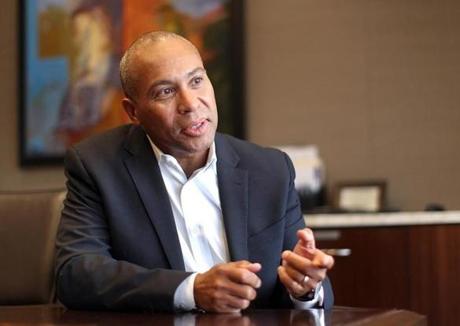 Former Governor Deval Patrick will join Bain Capital, a firm founded by his predecessor, Mitt Romney.
