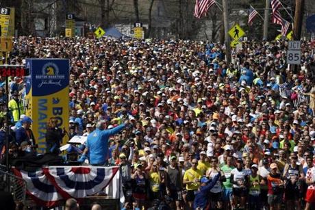 Of all states and territories with more than 100 qualifiers for the 2015 Boston Marathon, the fastest average qualifying times came from the District of Columbia, Massachusetts, New York, Kentucky, and Iowa.
