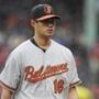 Orioles starter Wei-Yin Chen was removed from Monday?s game vs. the Red Sox in the fifth inning.