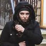 Katherine Russell Tsarnaeva, outside the Cambridge apartment where she lived with her husband, Tamerlan Tsarnaev.