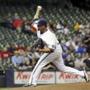 Milwaukee Brewers starting pitcher Kyle Lohse throws during the first inning of a baseball game against the Los Angeles Dodgers Monday, May 4, 2015, in Milwaukee. (AP Photo/Morry Gash) 