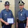 Trooper Donald Twombly received a Division Commanders Commendation for his actions in saving a woman near the bridge that travels over the Annisquam River.