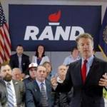 Republican presidential candidate US Senator Rand Paul.
