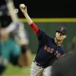 Clay Buchholz was outstanding for the Red Sox, allowing three hits in eight innings with 11 strikeouts, but the bullpen failed in the ninth.
