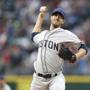 Red Sox starter Rick Porcello lasted into the seventh inning Saturday night, holding the Mariners to two runs. (Jennifer Buchanan/USA TODAY Sports)