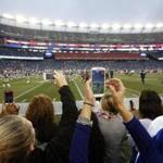 The Patriots installed Wi-Fi at Gillette Stadium in 2012; users could now broadcast video using that connection.