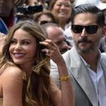 Actress Sofia Vergara with her fiance, Joe Manganiello, at Vergara's star ceremony on the Hollywood Walk of Fame in California on May 7. 