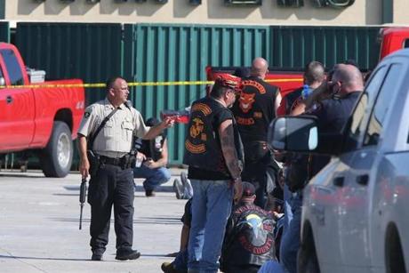 A shootout erupted among rival biker gangs in Waco, Texas, on Sunday.
