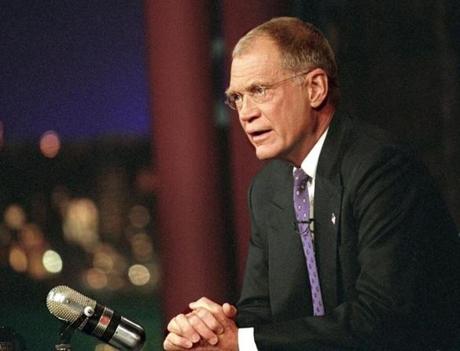 David Letterman talks to the audience during the opening of the ?Late Show with David Letterman? on Monday September 17, 2001.
