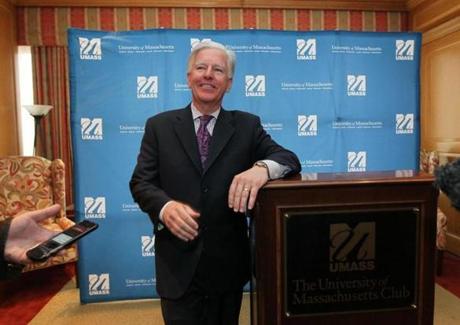 Marty Meehan will make $769,500 during his first year as UMass president. 
