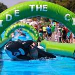Cambridge officials want a 1,000-foot water slide to come to the city.