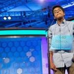 Gokul Venkatachalam, 14, of St. Louis, Miss. stood on stage before correctly spelling 