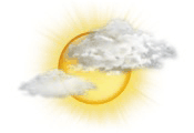 Partly sunny; cooler