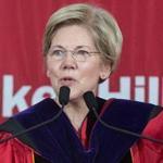 Senator Elizabeth Warren told Bunker Hill graduates that she was the first member of her family to attend college. 