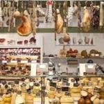 The salumi and formaggi counter in the New York Eataly.