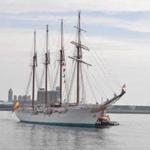 The Spanish Navy's Juan Sebastian De Elcano is coming to Boston.