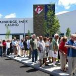 The Plainridge Park Casino opened its doors after a ribbon cutting ceremony in the morning.