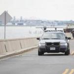 State Police and security personnel were posted a checkpoint on Deer Island after a toddler?s remains were found on the shoreline Wednesday afternoon.