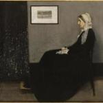 At right: ?Arrangement in Gray and Black No. 1:Portrait of the Artist?s Mother? by James McNeill Whistler. 