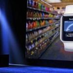 Apple's Kevin Lynch discusses the Apple Pay feature of the new Apple Watch on Monday, March 9, 2015, in San Francisco, Calif. (AP Photo/Eric Risberg)