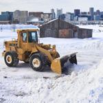 BOSTON, MA - 7/14/2015: Boston's massive snow pile has officially melted here seen at the Seaport District. , (David L Ryan/Globe Staff Photo) SECTION: METRO TOPIC 15snowpilepic