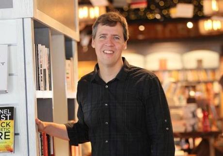 ?Diary of a Wimpy Kid? author Jeff Kinney at his new Plainville bookstore. 

