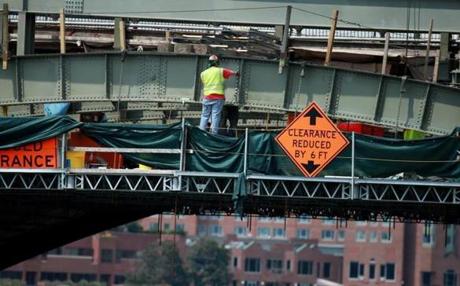 The Longfellow Bridge is undergoing a restoration project that is scheduled to end in 2018.
