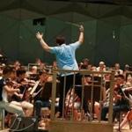 Andris Nelsons rehearsed Tanglewood Music Center Orchestra fellows.