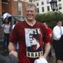 Governor Charlie Baker thanked people for participating in the ALS ice bucket challenge while wearing a 