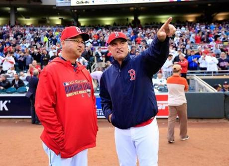Terry Francona (left) and John Farrell?s friendship dates back nearly 30 years, when both were teammates on the Indians.
