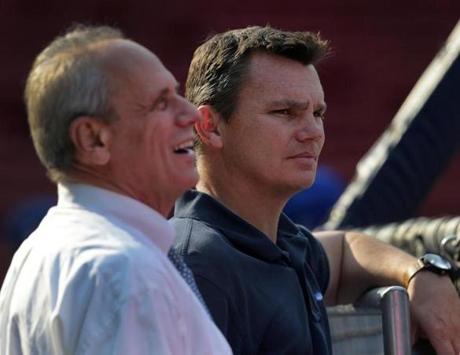 By season?s end, Ben Cherington (right) and Larry Lucchino will not be with the Red Sox. 
