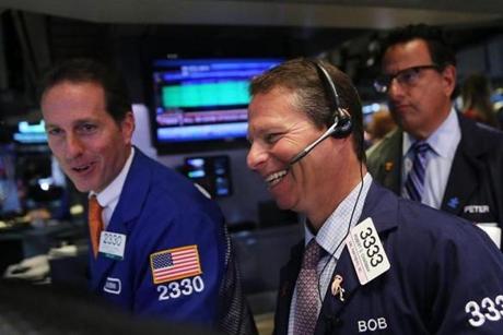 Traders worked on the floor of the New York Stock Exchange on Tuesday.
