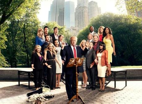 Donald Trump and the cast of season 14 of ?Celebrity Apprentice.?
