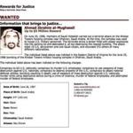 Wanted poster for Ahmed al-Mughassil from State Department website. 